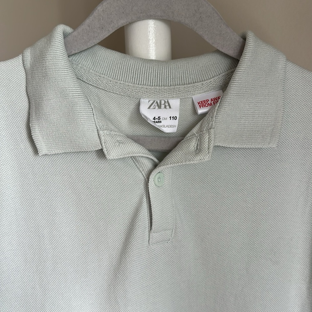 Zara Short Sleeve Polo Shirt 4-5 Years - Picture 3 of 10